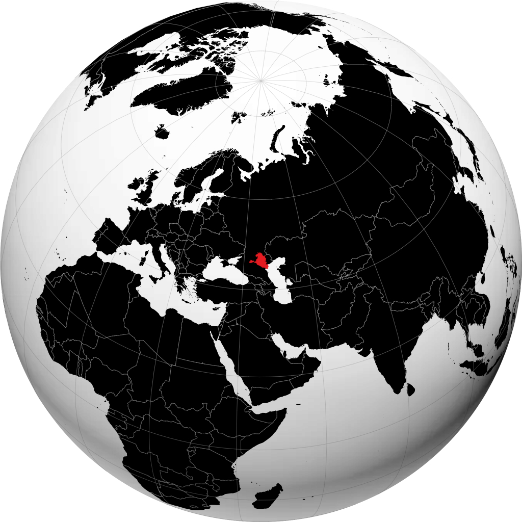 Calmucchia sul globo