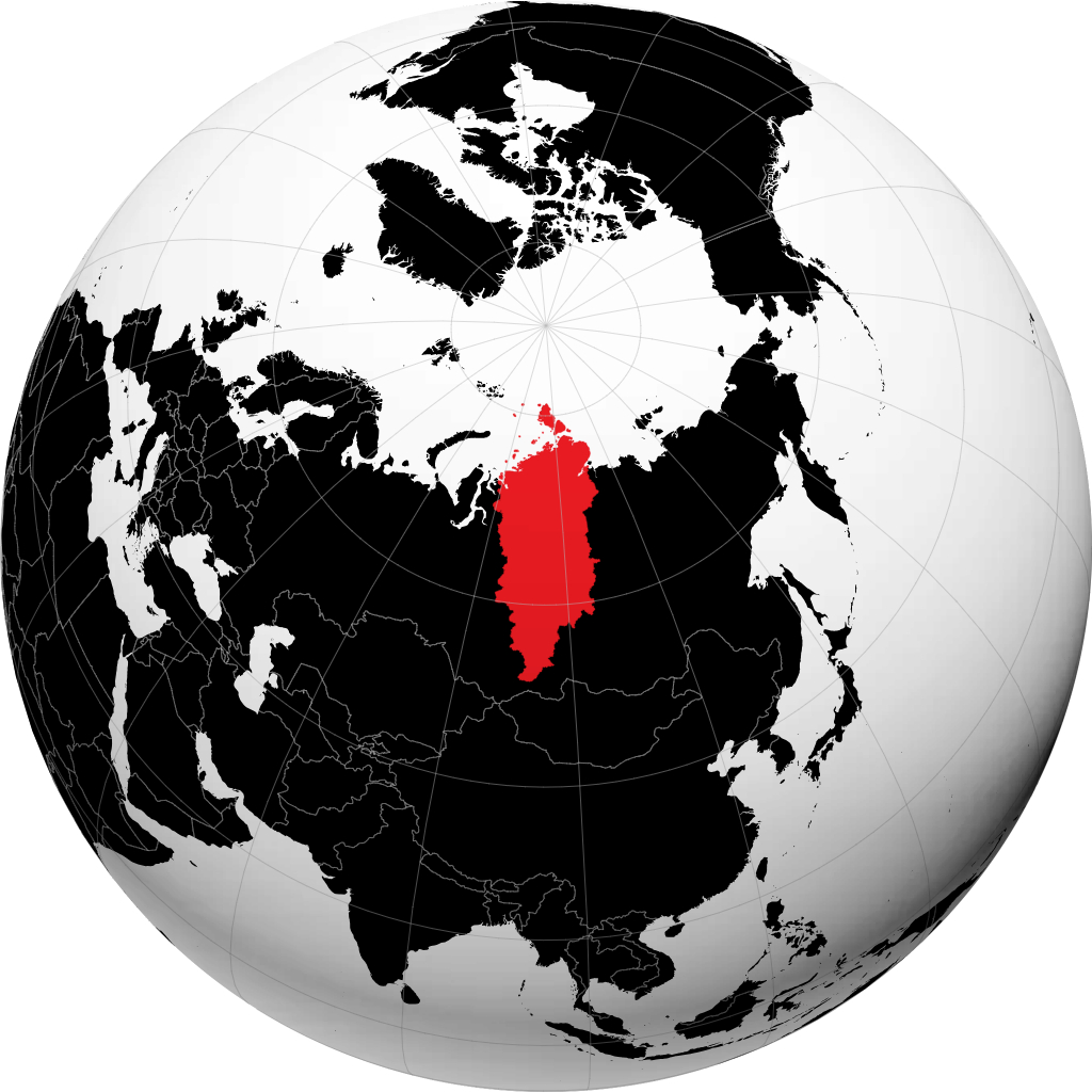 Territorio di Krasnojarsk sul globo