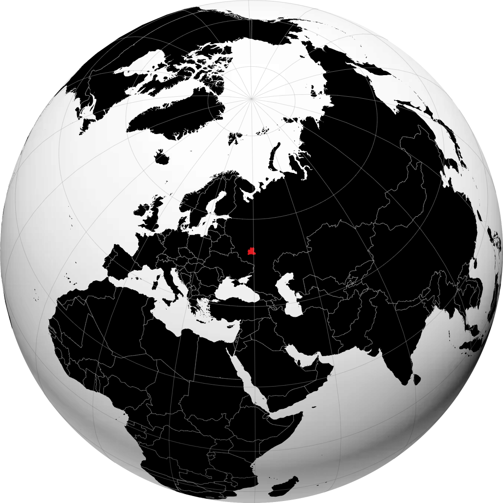 Oblast di Lipetsk sul globo