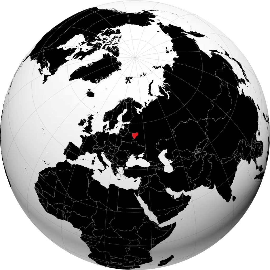 Oblast di Smolensk sul globo