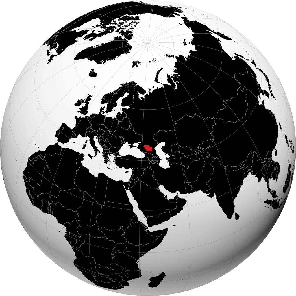 Territorio di Stavropol sul globo
