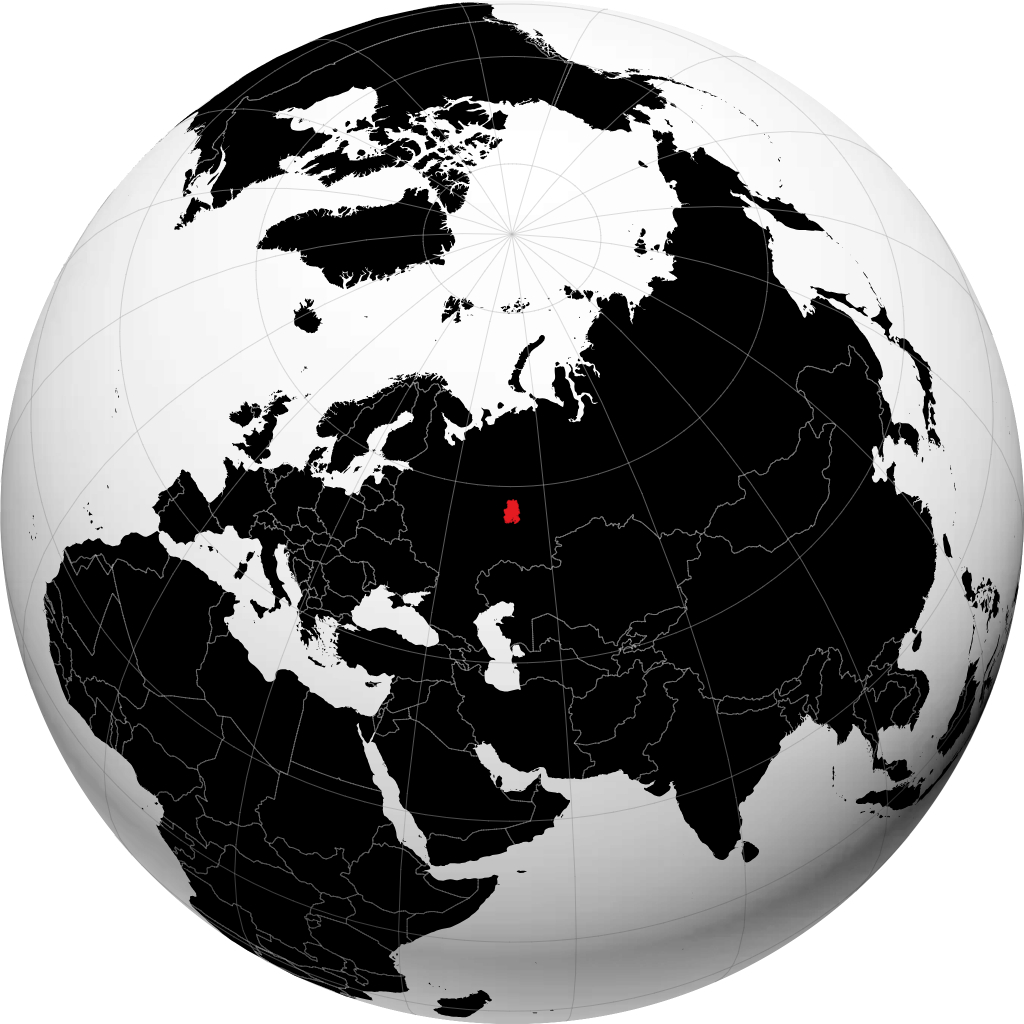 Repubblica dell'Udmurtia sul globo