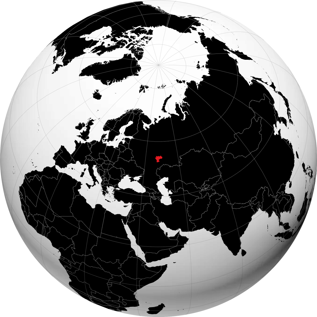 Oblast di Uljanovsk sul globo