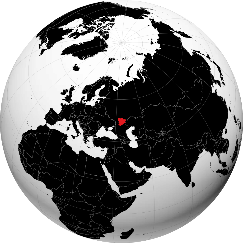 Regione di Volgograd sul globo