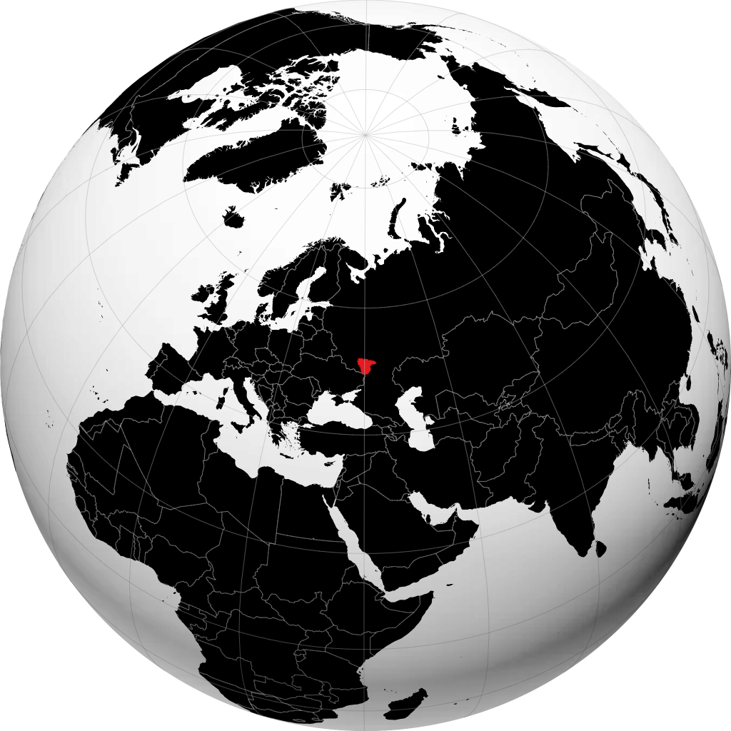 Regione di Voronezh sul globo