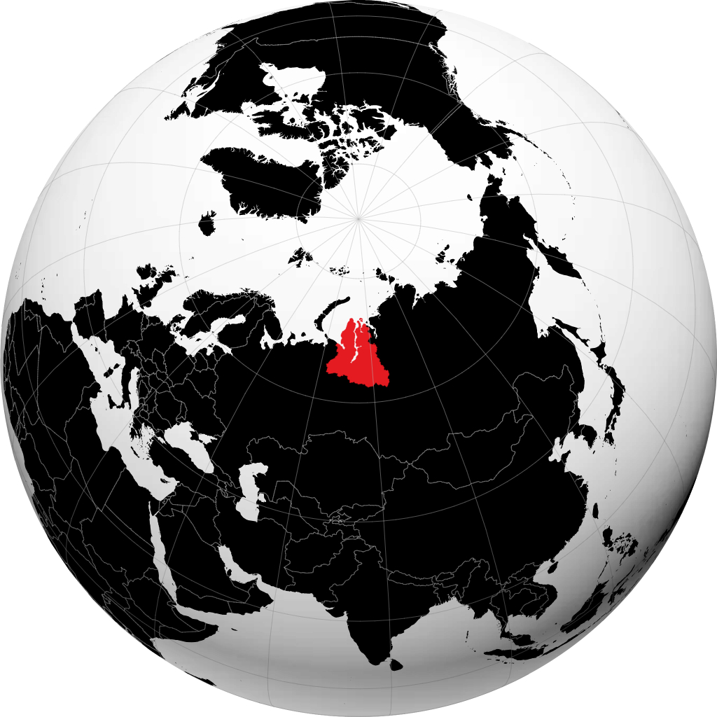 Distretto Autonomo di Yamalo-Nenets sul globo