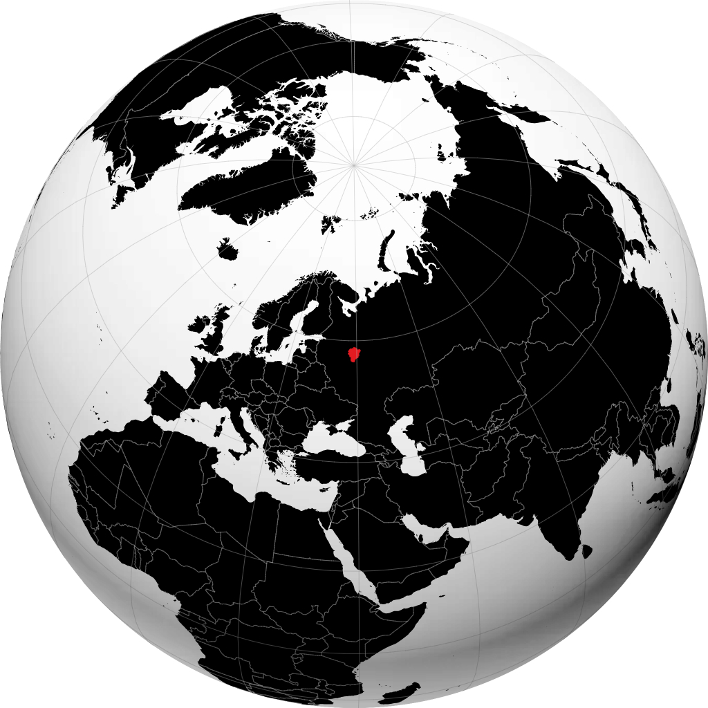 Provincia di Yaroslavl sul globo