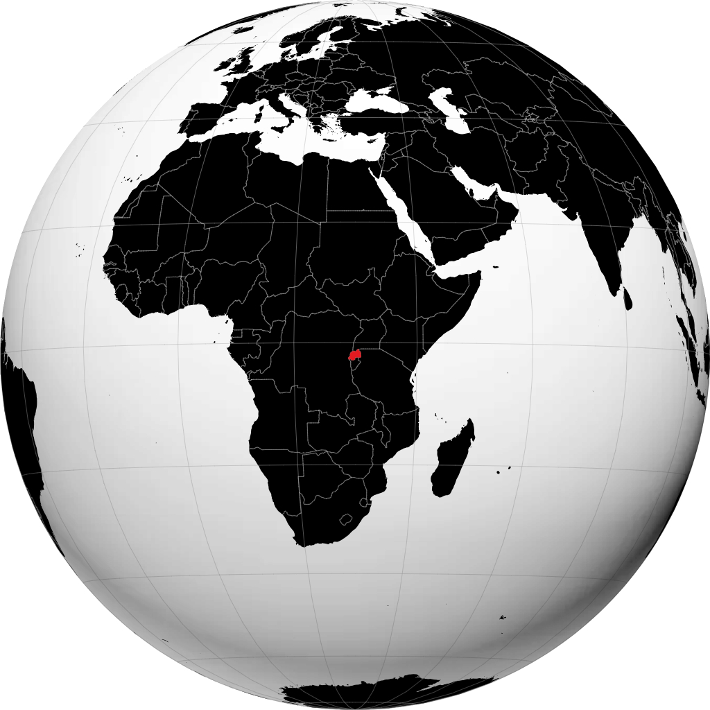 Ruanda sul globo
