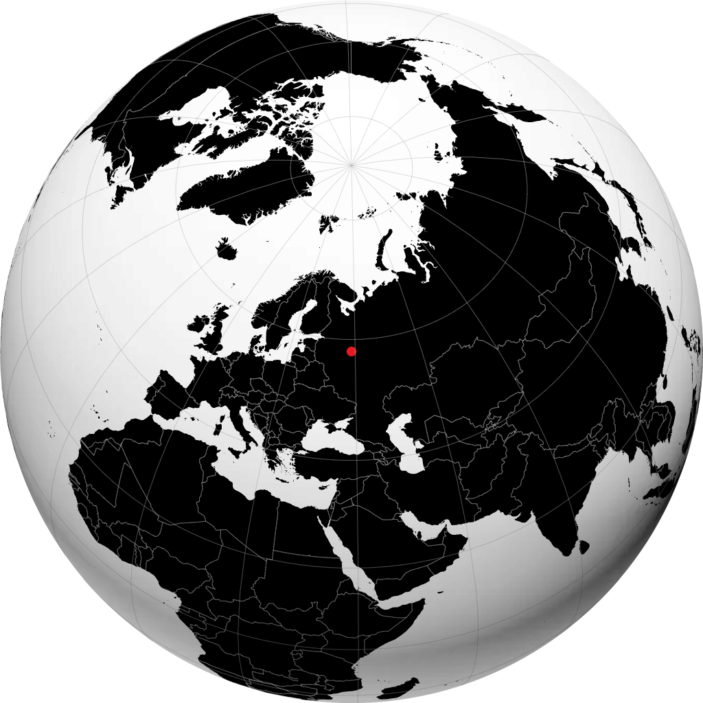Rybinsk sul globo