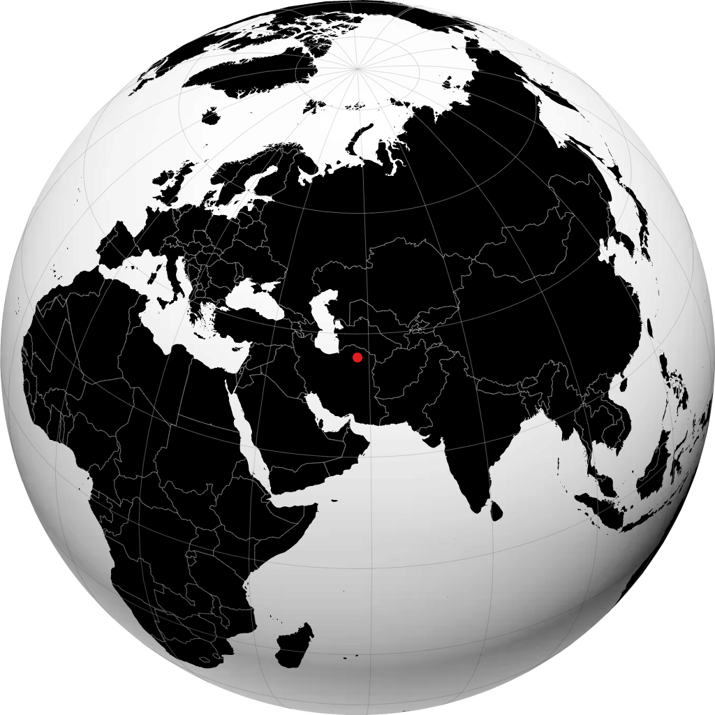 Sabzevar sul globo