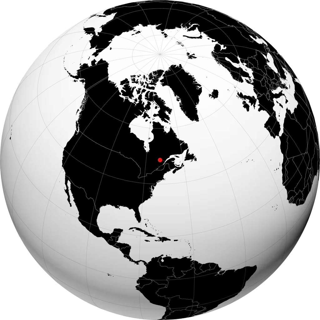 Saint-Felicien sul globo