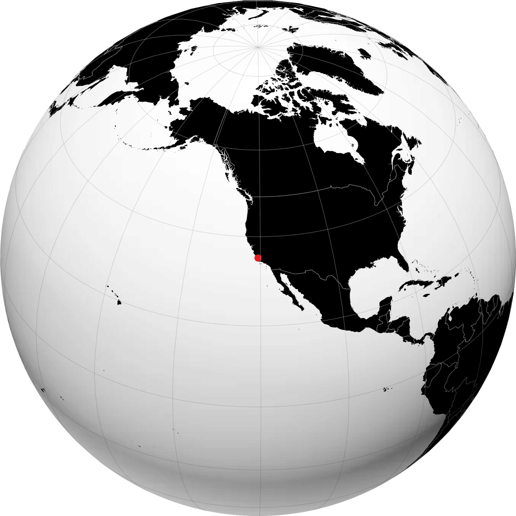 San Luis Obispo sul globo