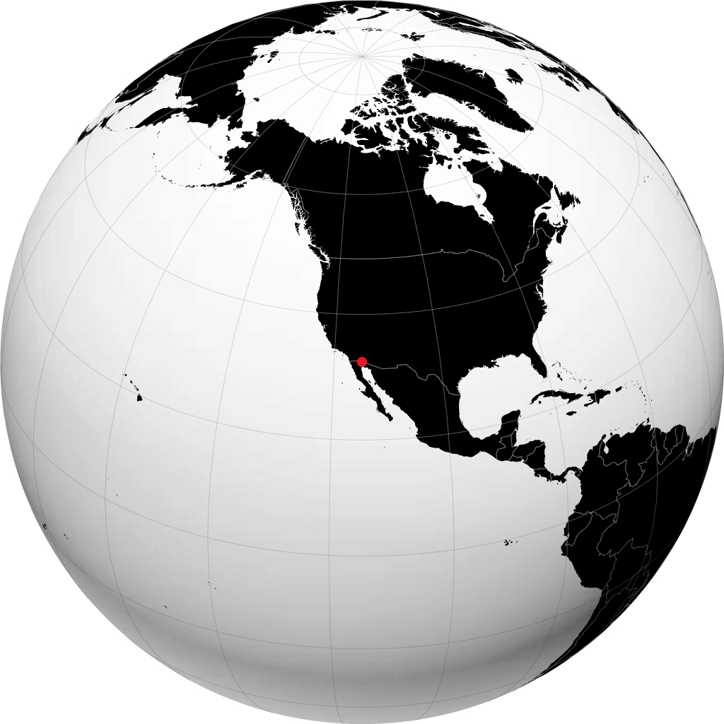 San Luis Río Colorado sul globo