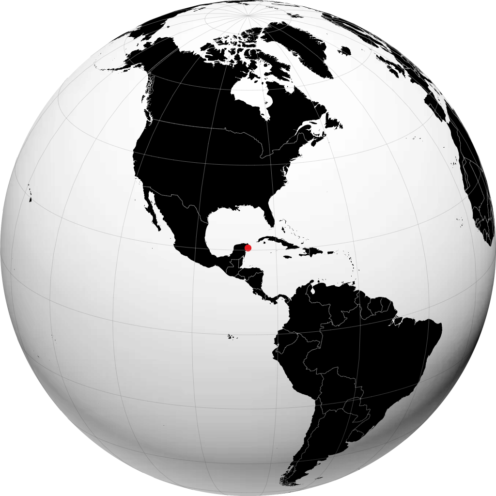 San Miguel de Cozumel sul globo