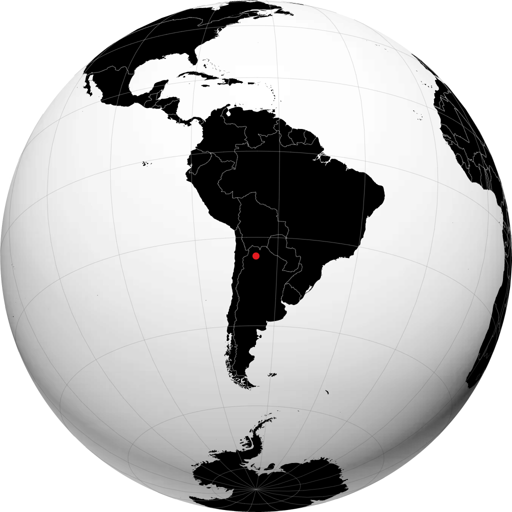 San Salvador de Jujuy sul globo