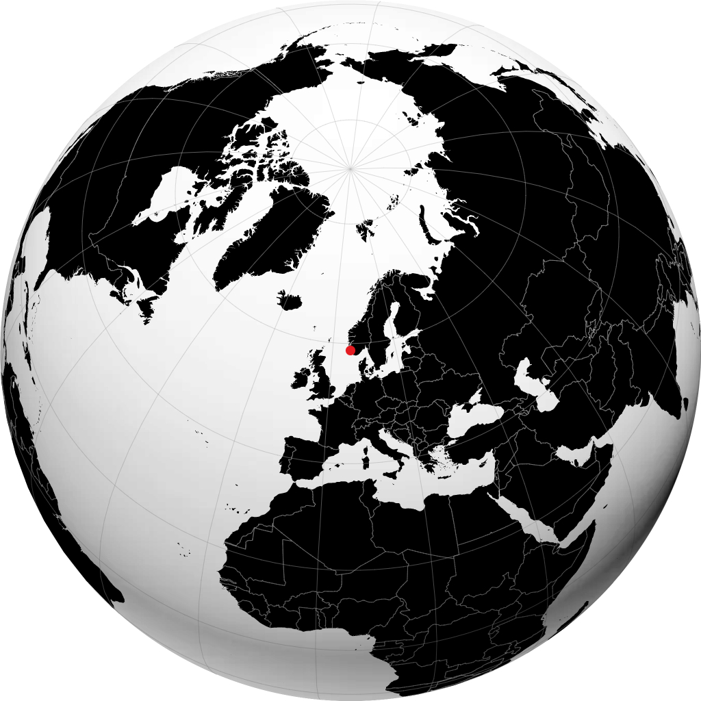 Sandnes sul globo