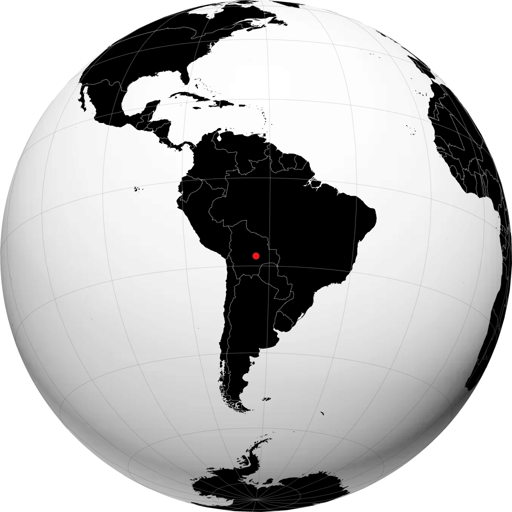 Santa Cruz de la Sierra sul globo