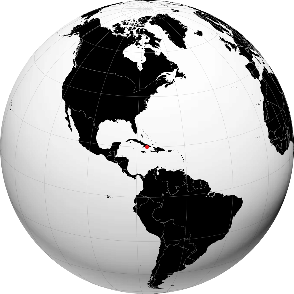Santiago de Cuba sul globo