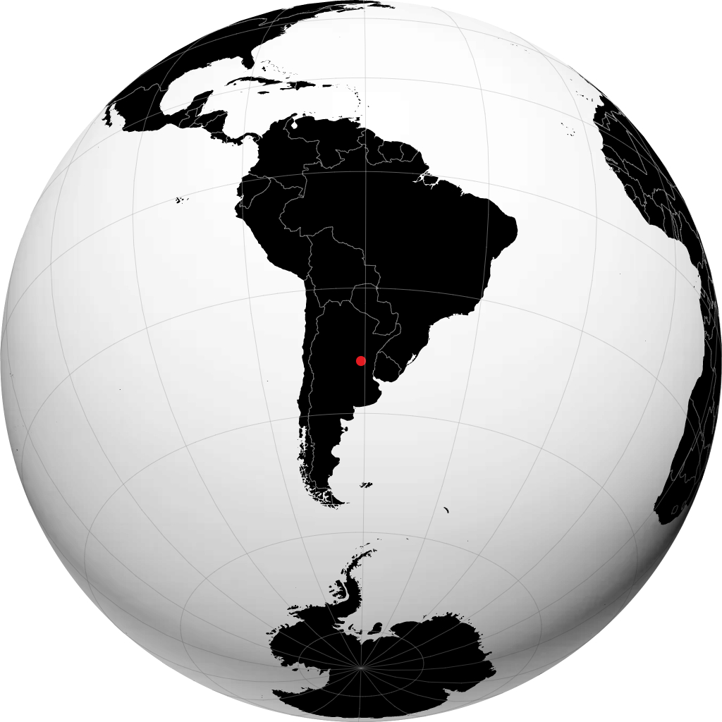 Santo Tomé sul globo