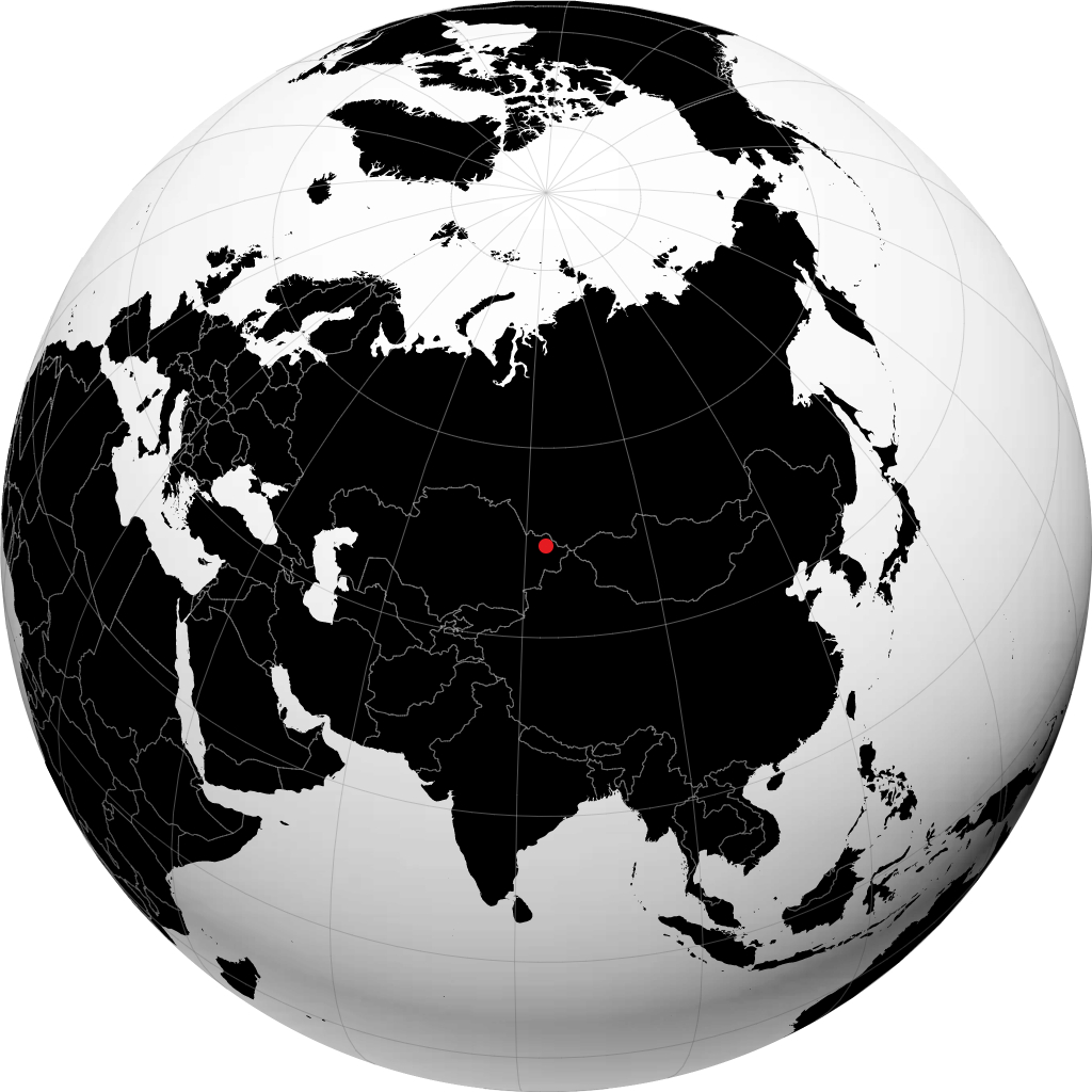 Serebryansk sul globo