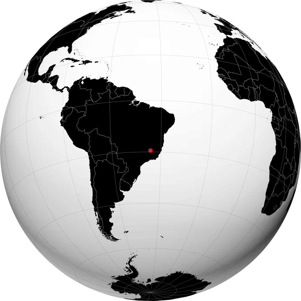 Sete Lagoas sul globo