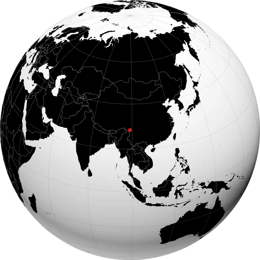 Shengping sul globo