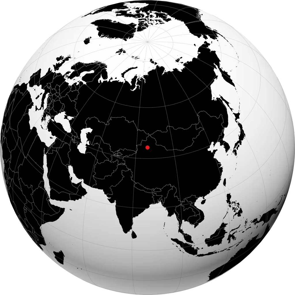 Shihezi sul globo