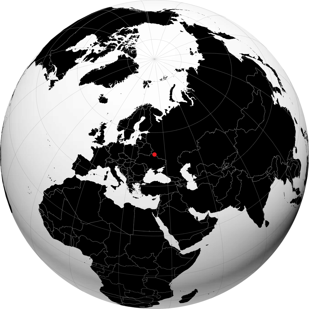 Shostka sul globo
