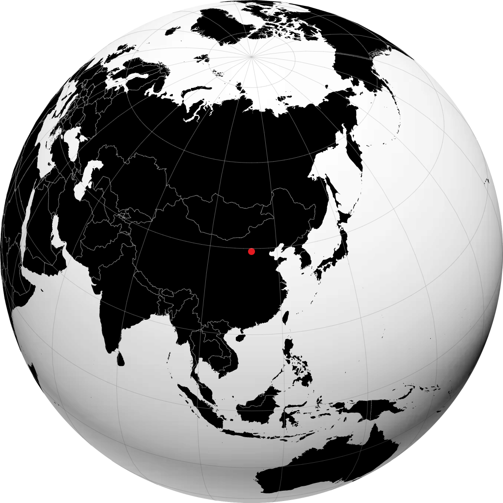 Shuozhou sul globo