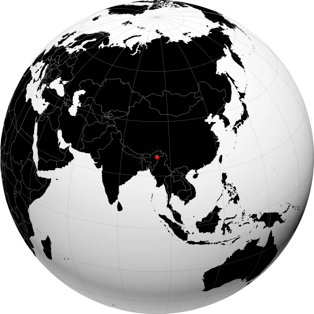 Sibsagar sul globo