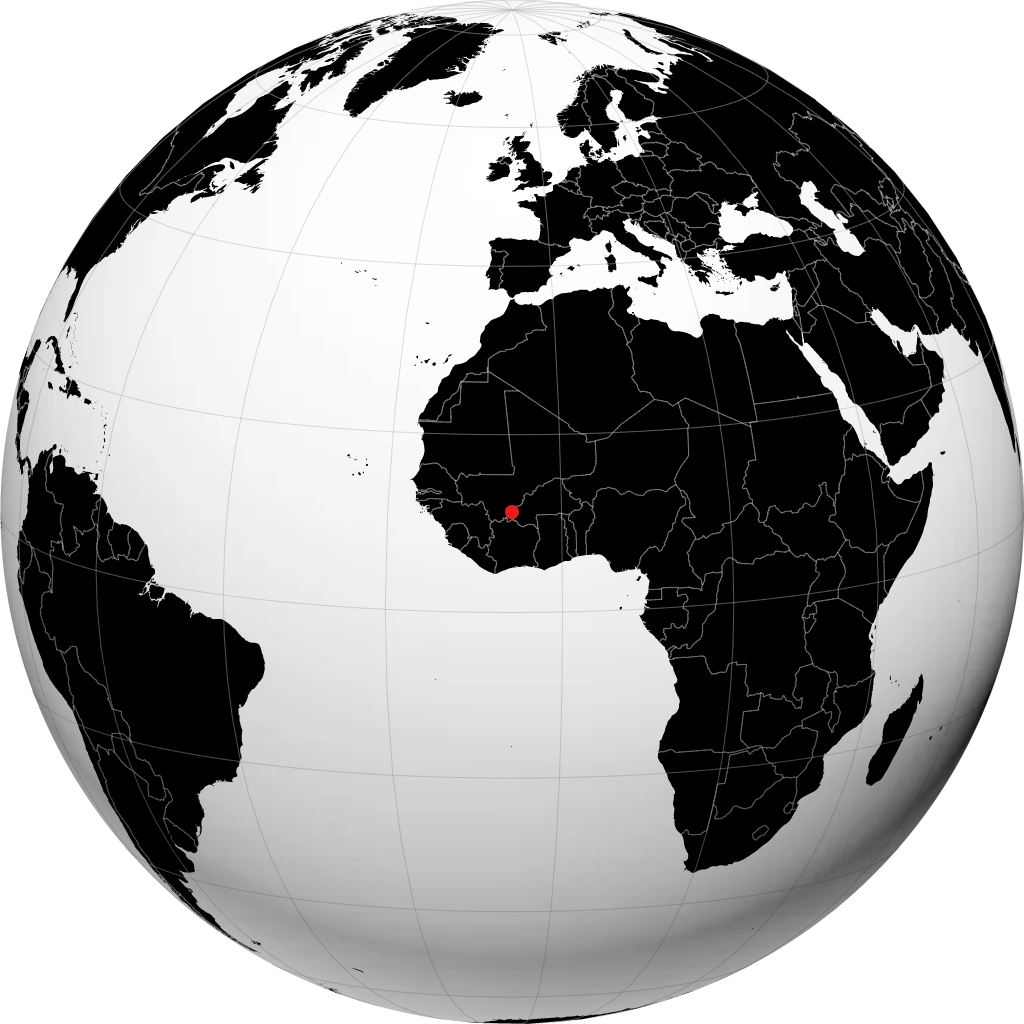 Sikasso sul globo