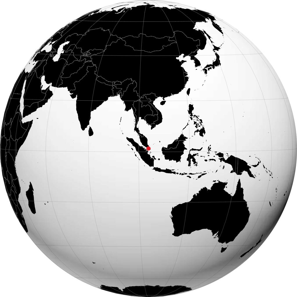 Singapore sul globo