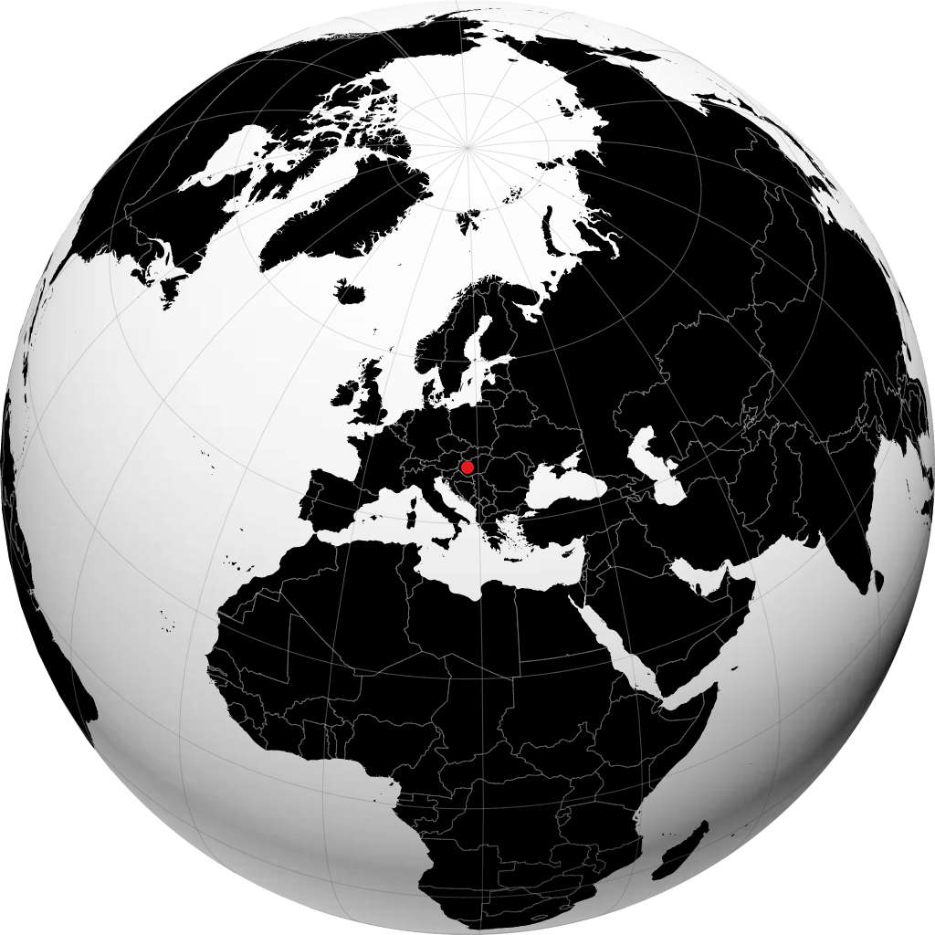 Siófok sul globo