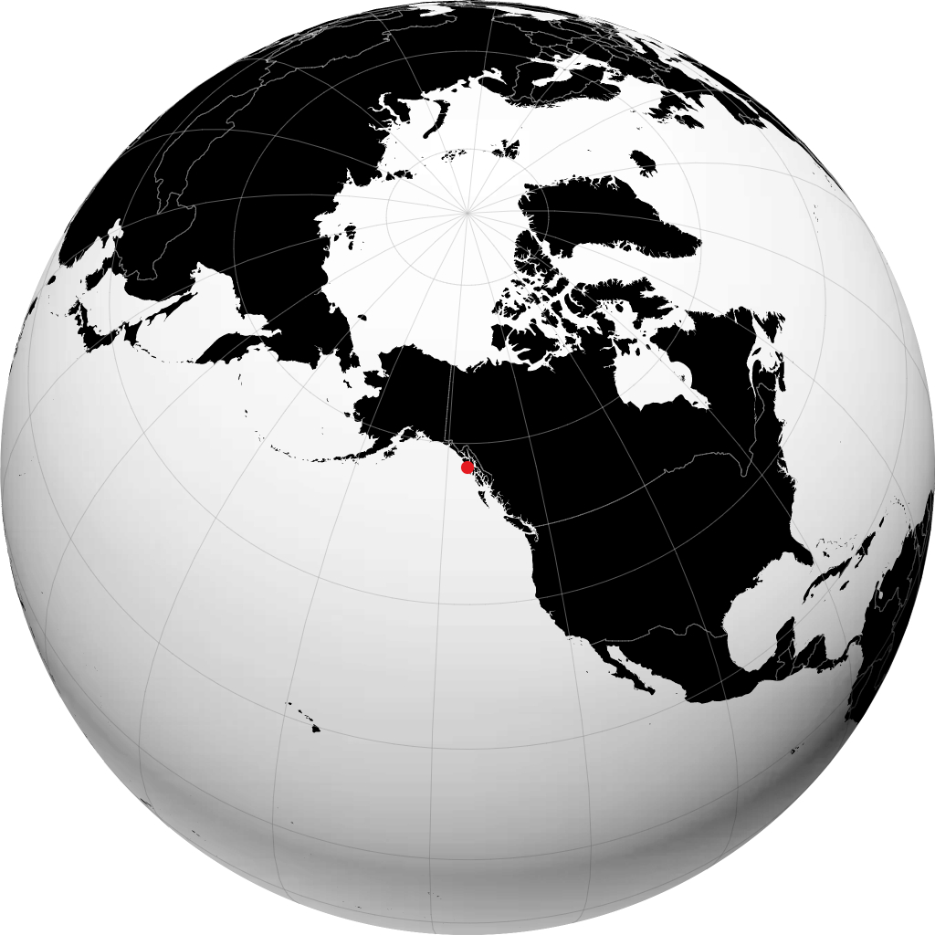Sitka sul globo