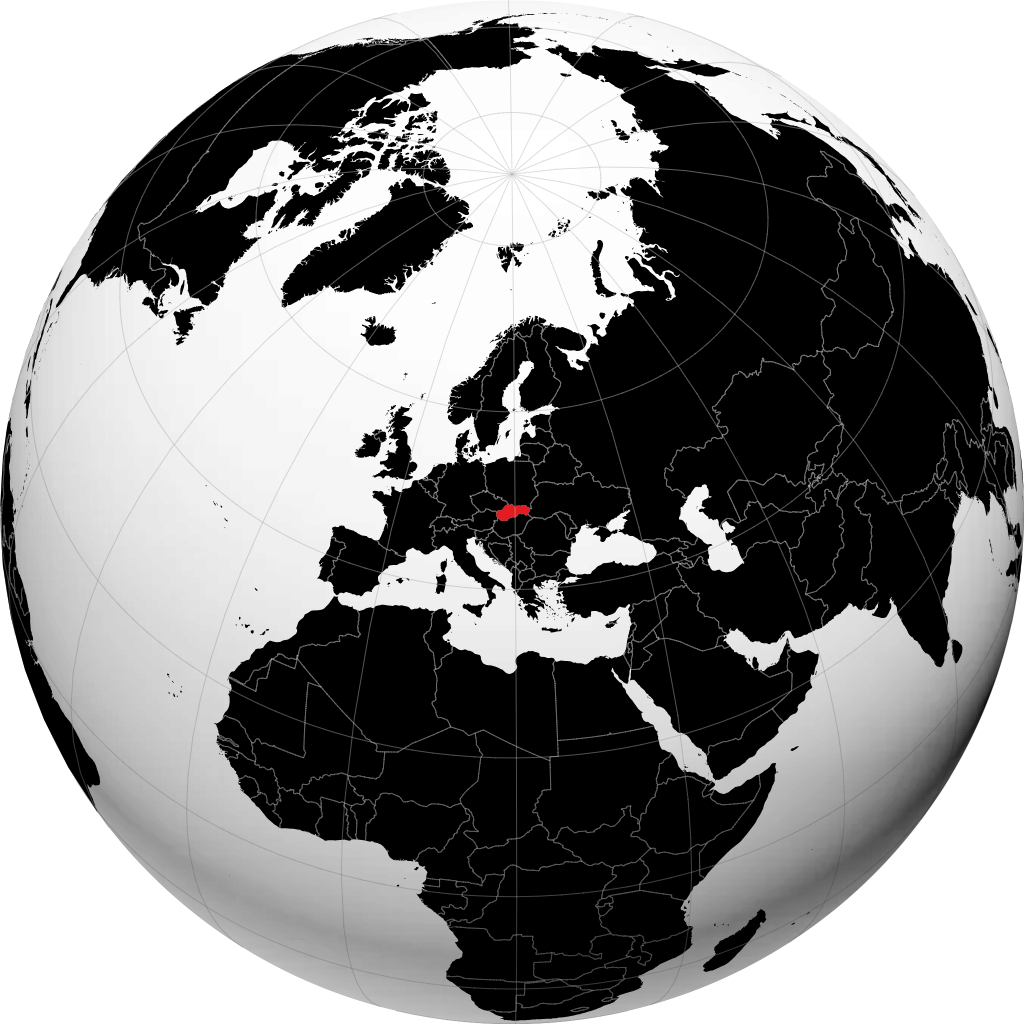 Slovacchia sul globo