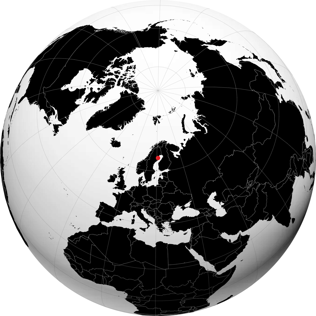 Skellefteå sul globo