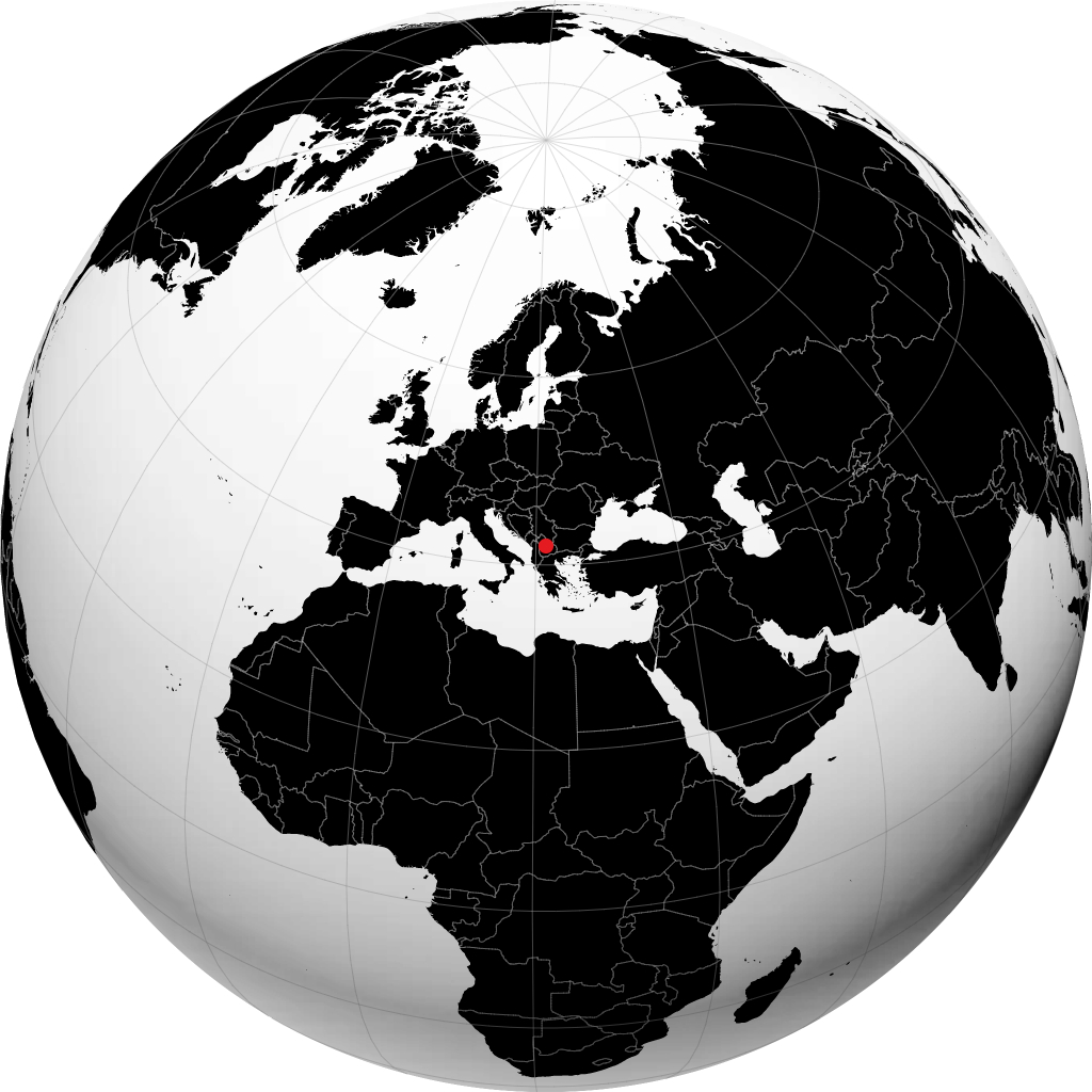 Skopje sul globo