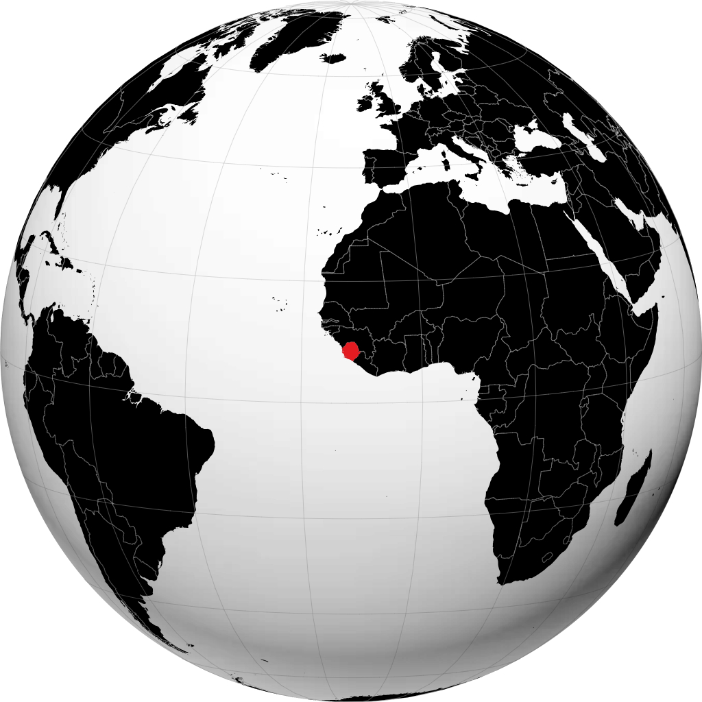 Sierra Leone sul globo
