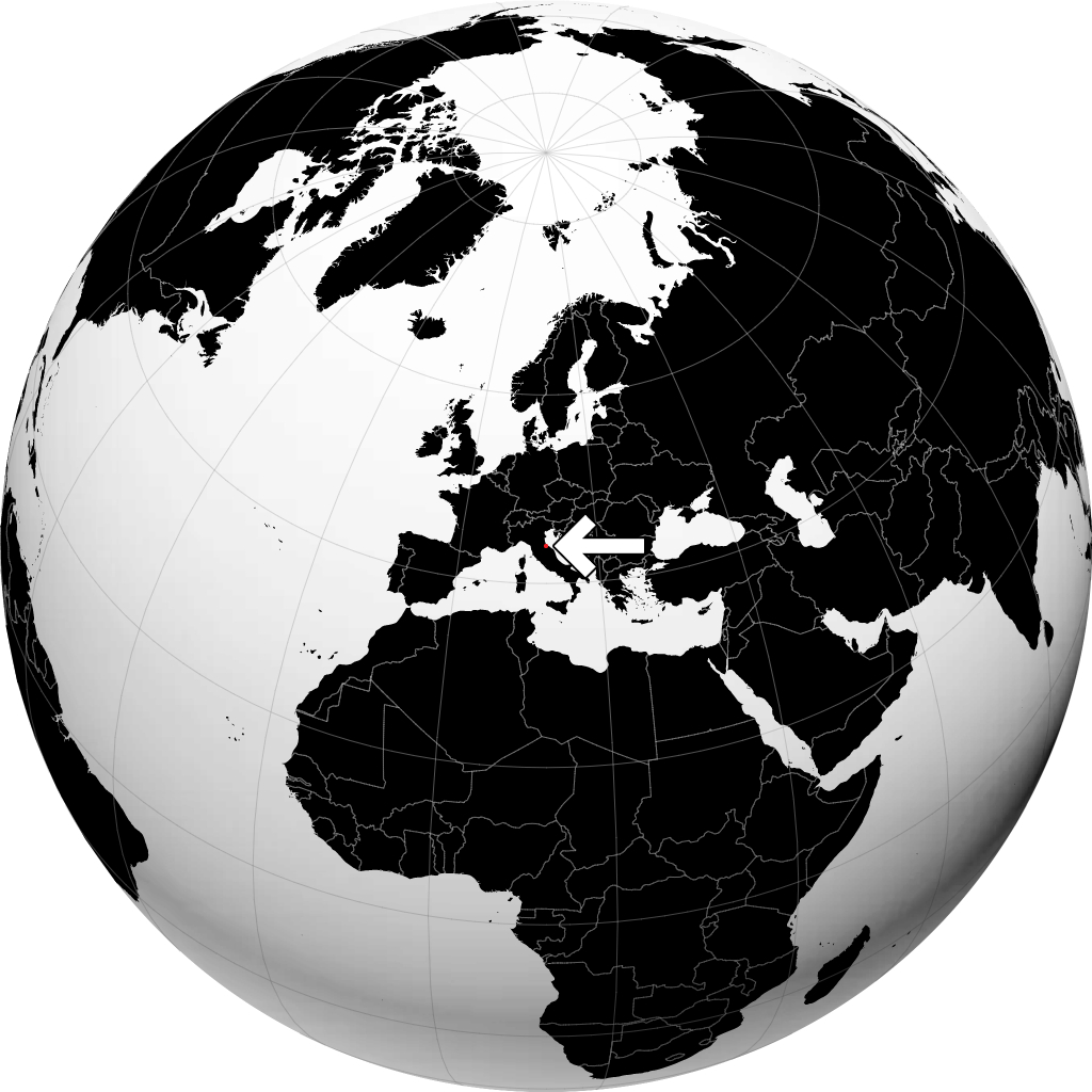 San Marino sul globo