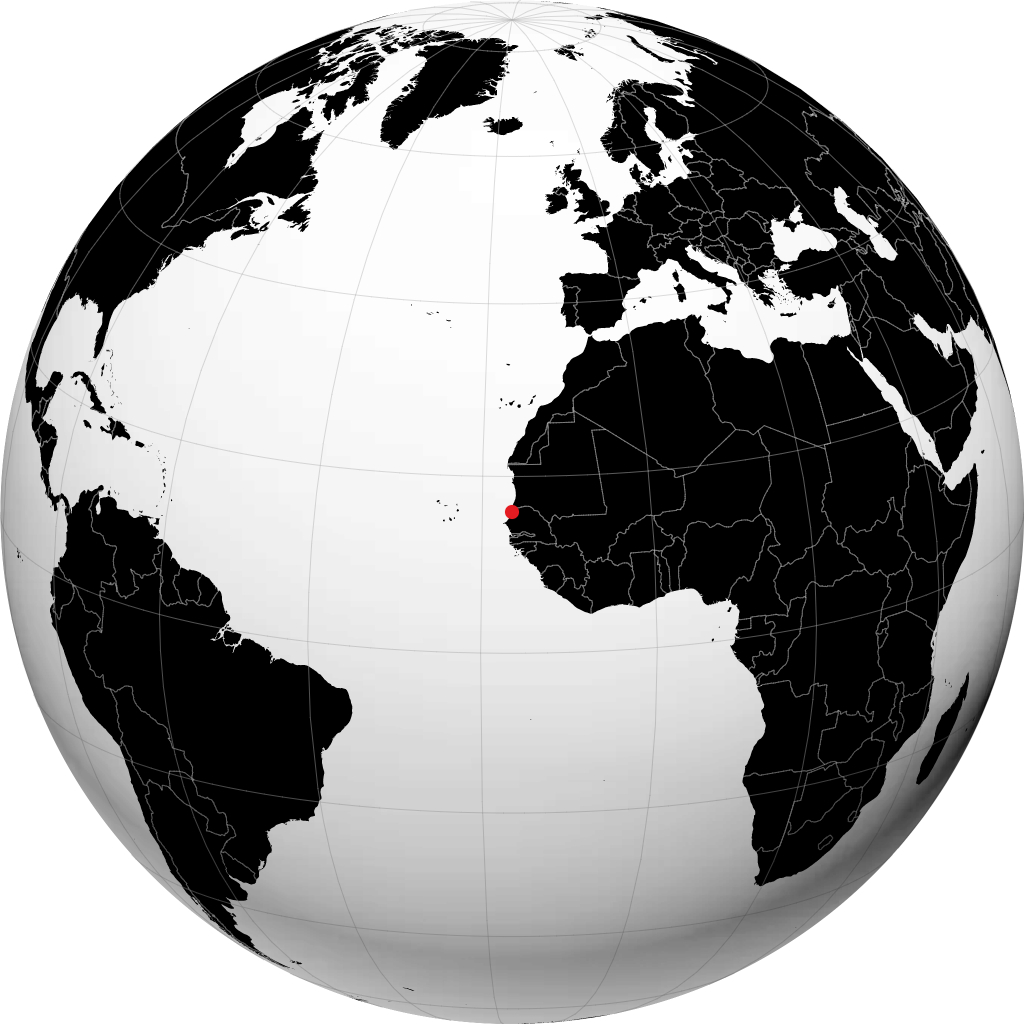 Saint-Louis sul globo