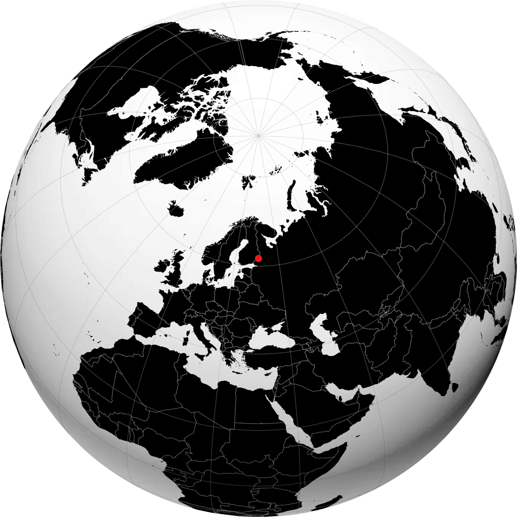 Sortavala sul globo