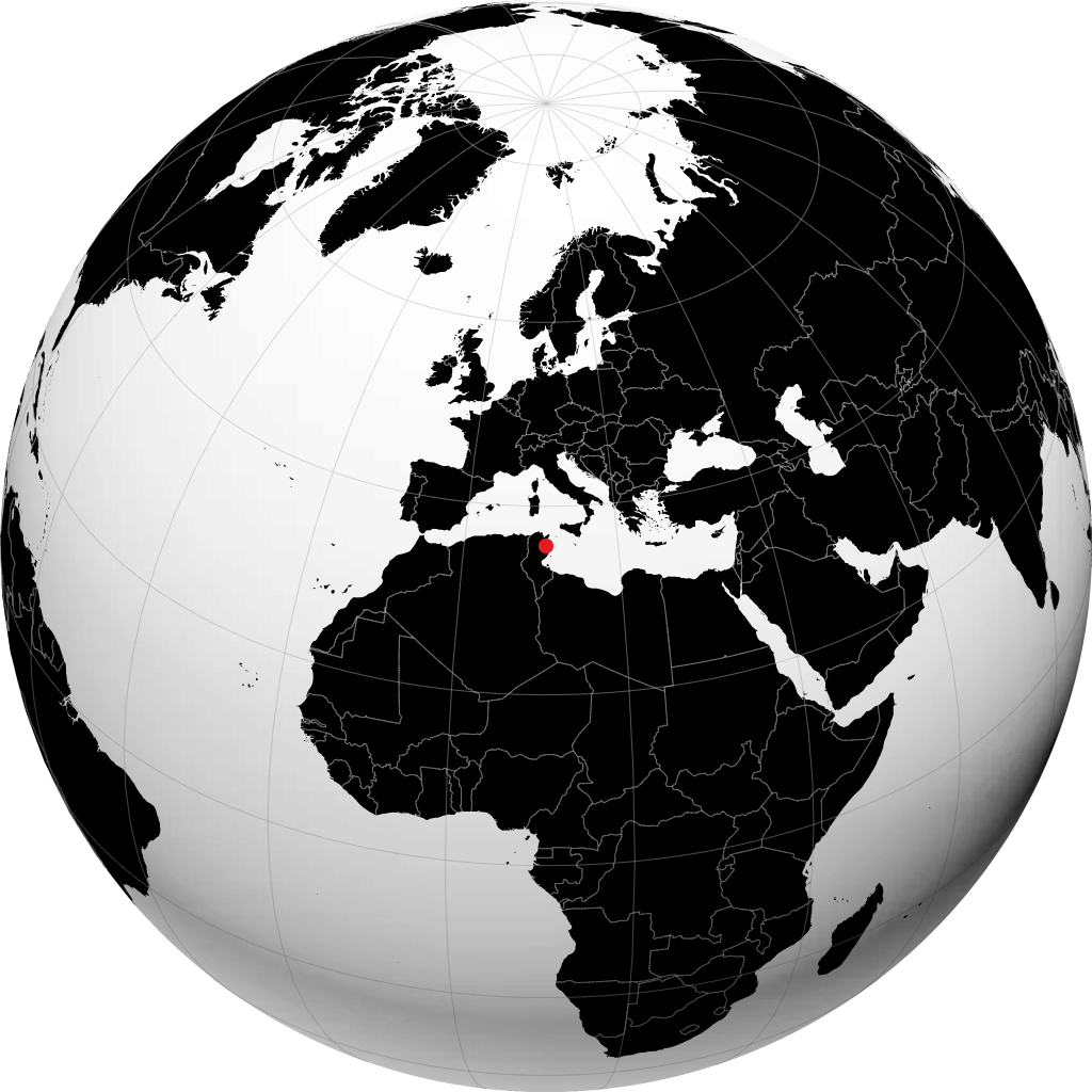 Sousse sul globo