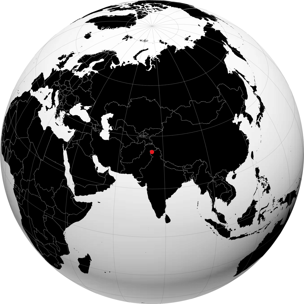 Srinagar sul globo