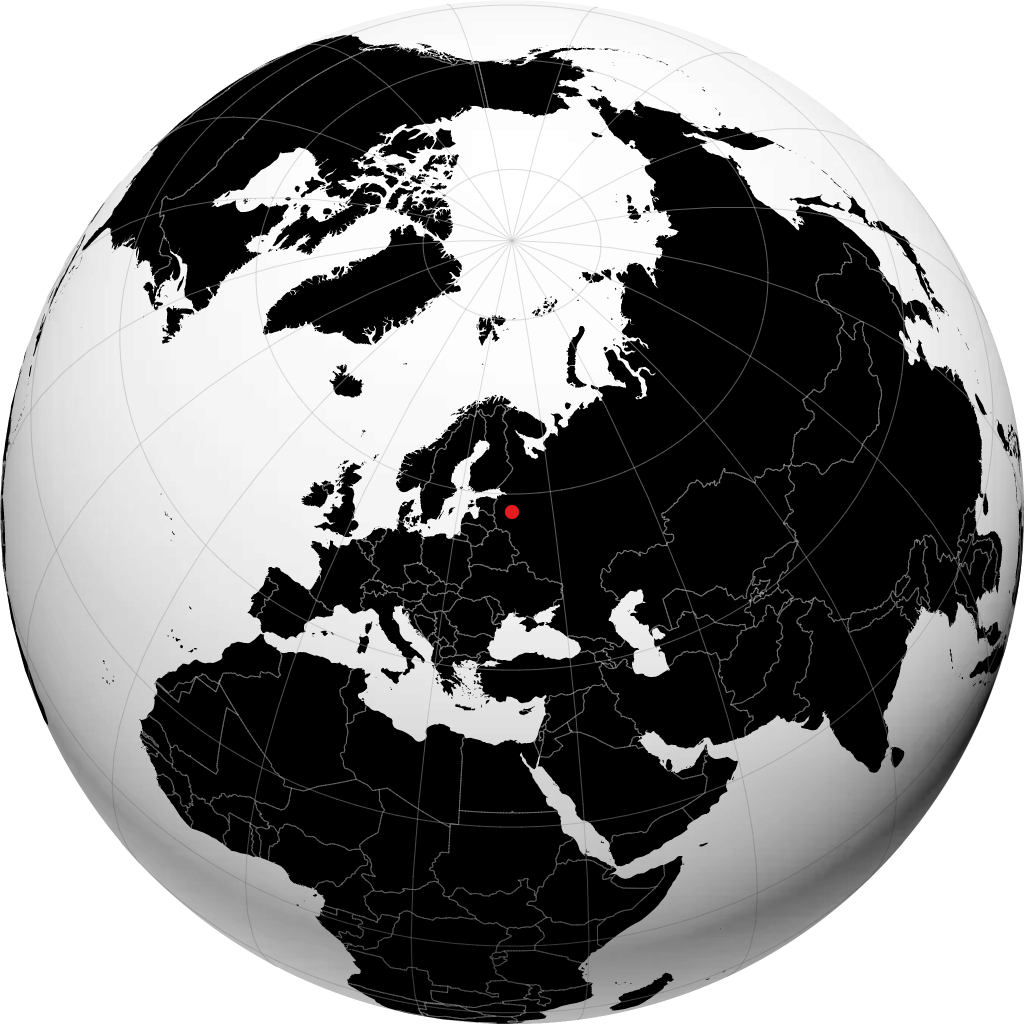 Staraya Russa sul globo