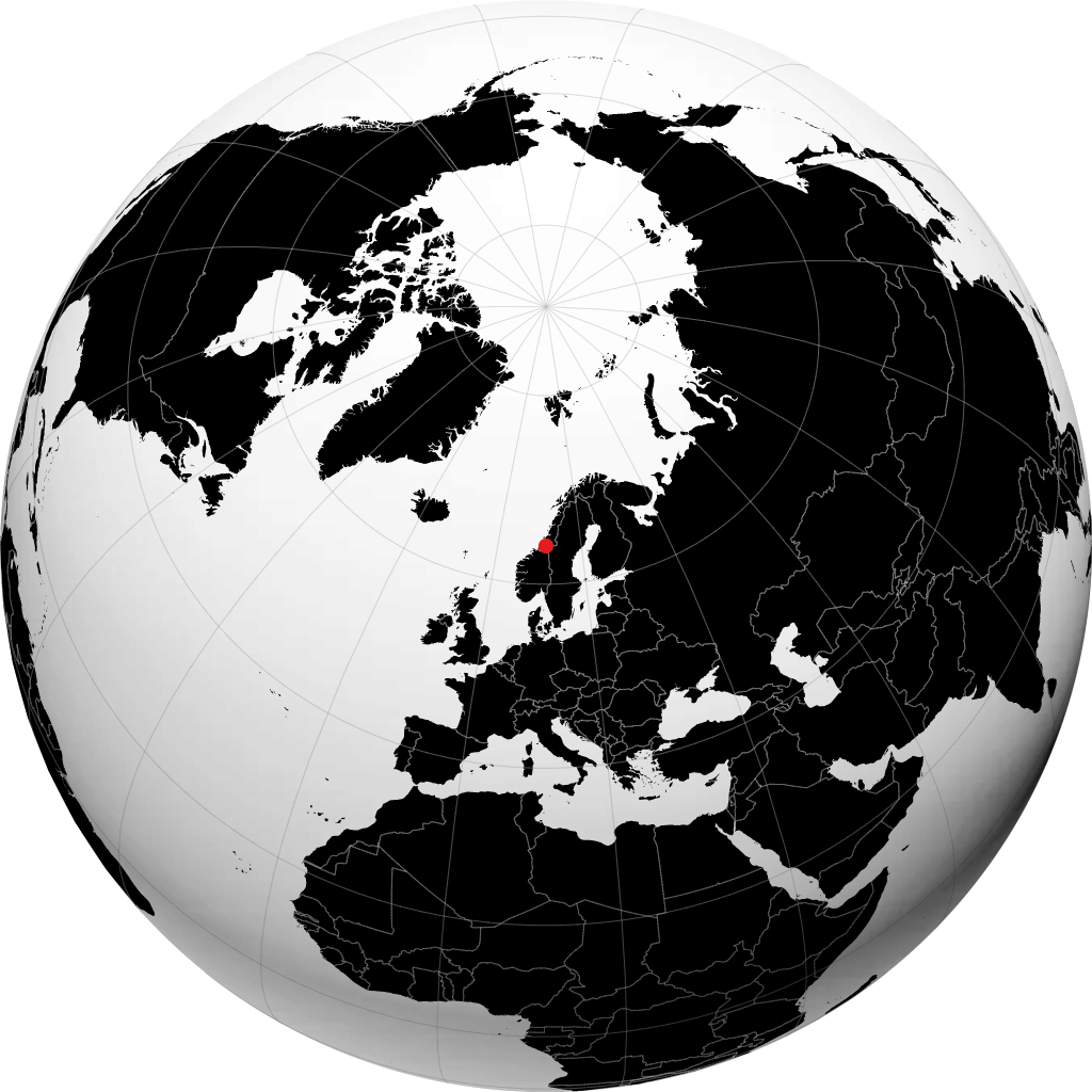 Steinkjer sul globo