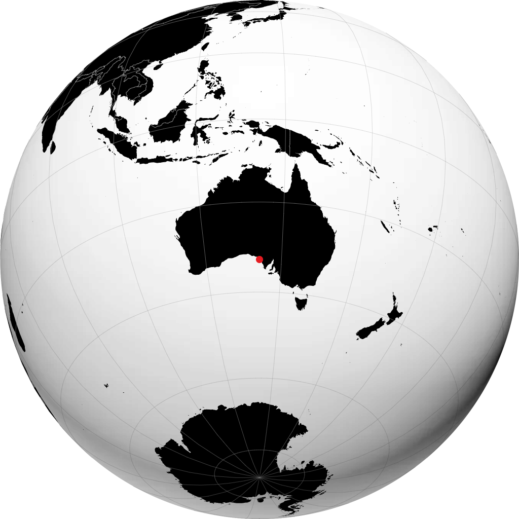 Streaky Bay sul globo