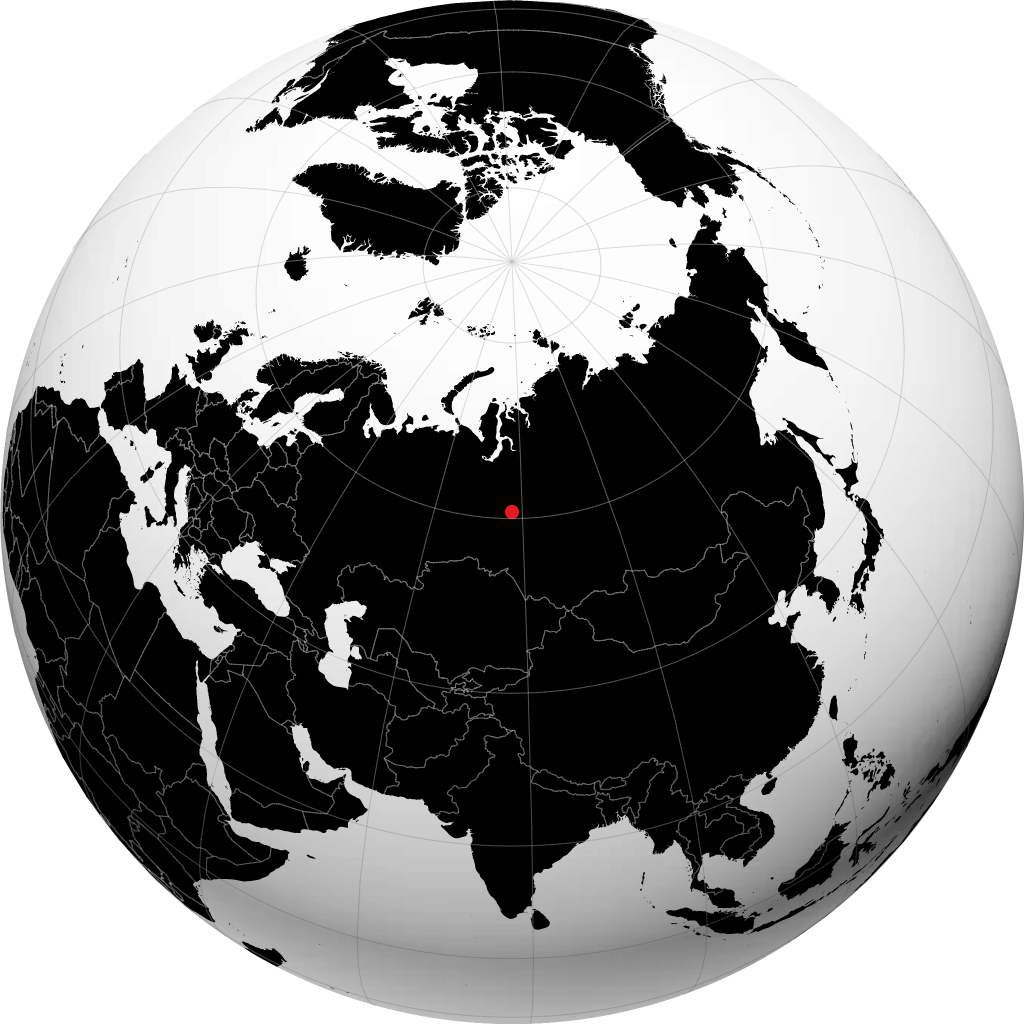 Strezhevoy sul globo