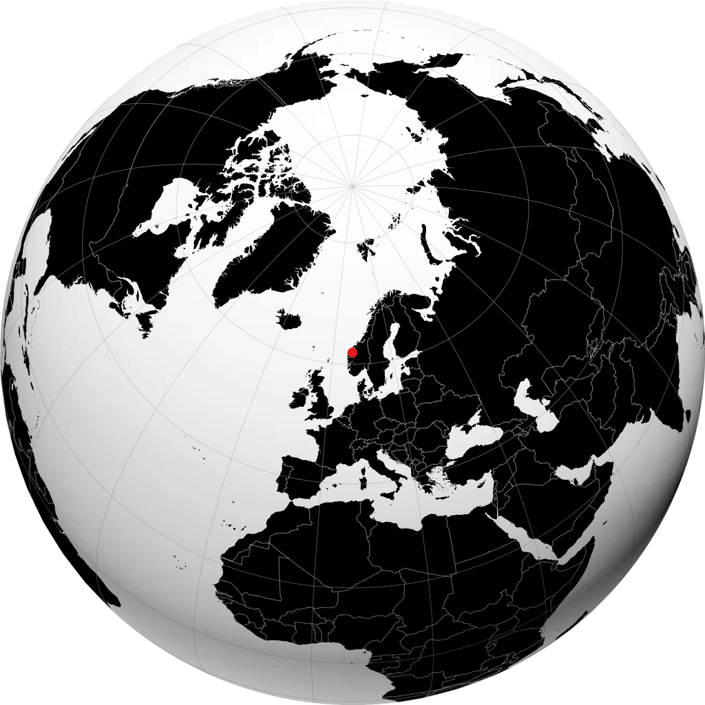 Stryn sul globo