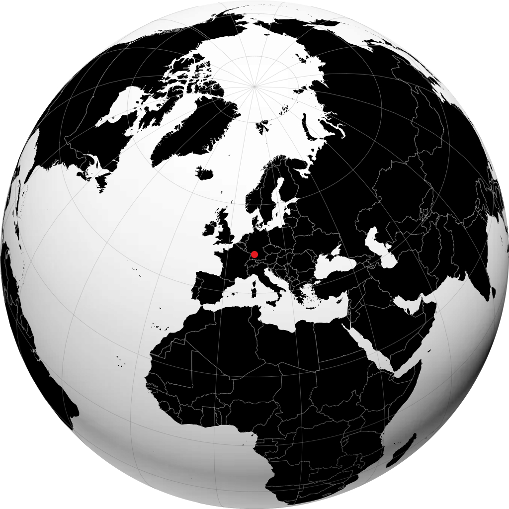 Stoccarda sul globo