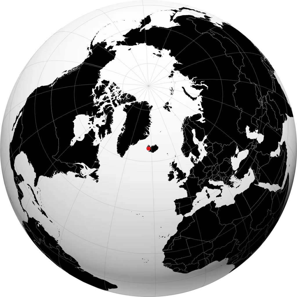 Stykkishólmur sul globo